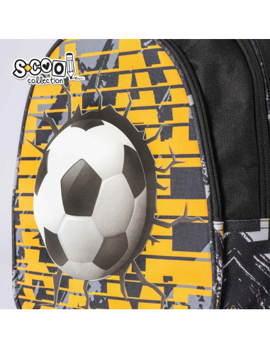 Ghiozdan anatomic FOOTBALL, 38x39x19.5 cm - S-COOL,SC2115