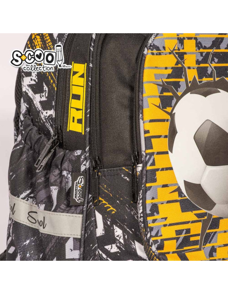 Ghiozdan anatomic FOOTBALL, 38x39x19.5 cm - S-COOL,SC2115