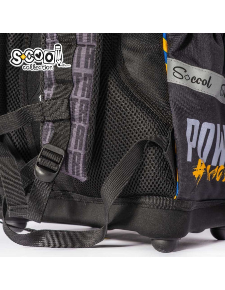 Ghiozdan anatomic FOOTBALL, 38x39x19.5 cm - S-COOL,SC2115