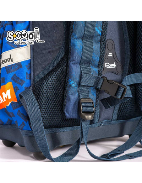 Ghiozdan anatomic BASKETBALL, 38x39x19.5 cm - S-COOL,SC2117