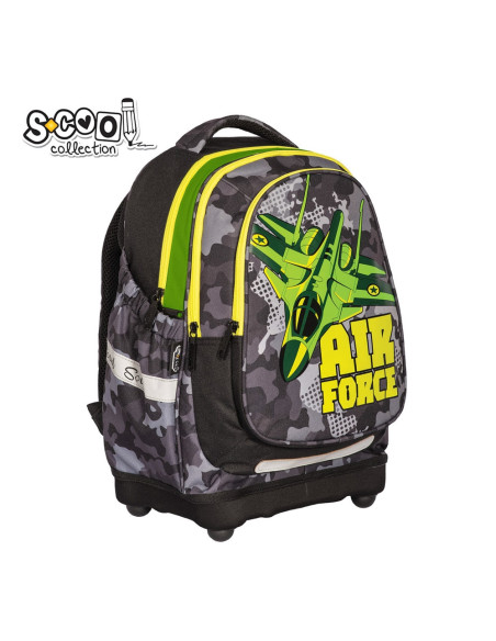 Ghiozdan anatomic AIR FORCE, 38x39x19.5 cm - S-COOL,SC2118