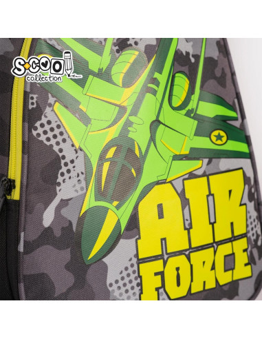 Ghiozdan anatomic AIR FORCE, 38x39x19.5 cm - S-COOL,SC2118