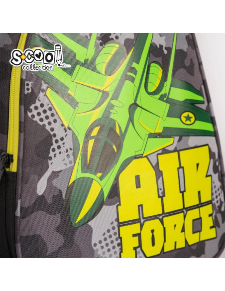 Ghiozdan anatomic AIR FORCE, 38x39x19.5 cm - S-COOL,SC2118