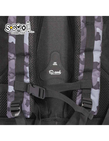 Ghiozdan anatomic AIR FORCE, 38x39x19.5 cm - S-COOL,SC2118