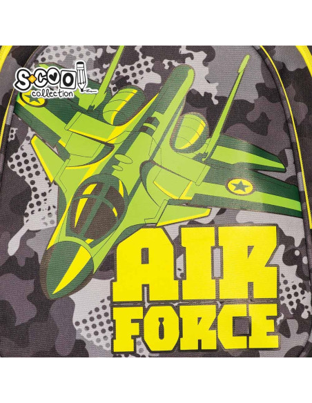 Ghiozdan anatomic AIR FORCE, 38x39x19.5 cm - S-COOL,SC2118