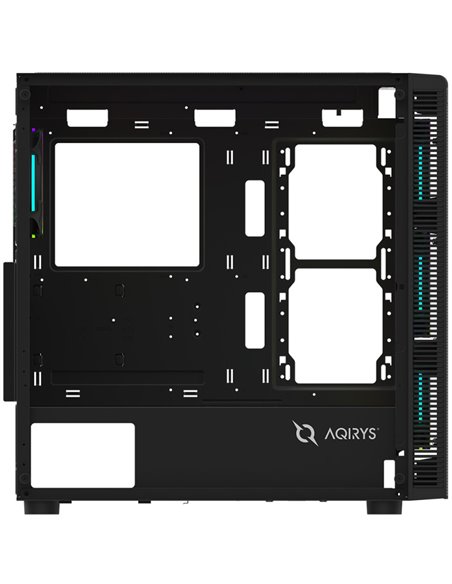 Carcasa Aqirys Naos Pro Mid Tower,  3x bays 3.5", 2x bays 2.5", panou lateral tempered glass, 4 ventilatoare incluse, 12 ventila