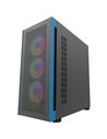 Carcasa Aqirys Sargas Mid Tower,  2x bays 3.5", 4x bays 2.5", panou lateral tempered glass, fan controller integrat, 4 ventilato