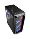 Carcasa Sharkoon TK5M RGB, 7 sloturi expansiune, tempered glass, 3x ventilatoare 120mm preinstalate