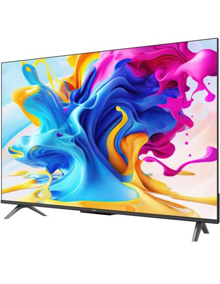 Smart TV TCL  43C645 (Model 2023) 43"(108CM), QLED 4K UHD, Brushed titanium metal front, Flat, Google TV, Mirroring iOS/Android,