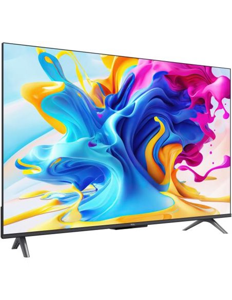 Smart TV TCL  43C645 (Model 2023) 43"(108CM), QLED 4K UHD, Brushed titanium metal front, Flat, Google TV, Mirroring iOS/Android,
