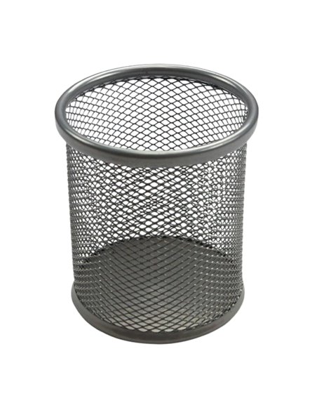 SUPORT BIROU CILINDRIC ECADA ARGINTIU,95001AG