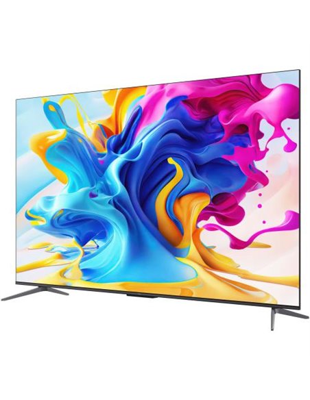Smart TV TCL  50C645 (Model 2023) 50"(126CM), QLED 4K UHD, Brushed titanium metal front, Flat, Google TV, Mirroring iOS/Android,