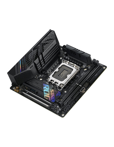 Placa de baza Asus ROG STRIX B760-I LGA1700, 2x DDR5, 1x DisplayPort, 1x HDMI, 1x PCIe x16, 2x M.2, 4x SATA 6Gbps, WIFI 6E, 2.5