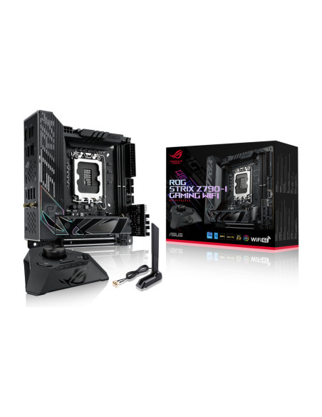 Placa de baza Asus ROG STRIX Z790-I GAMING LGA1700, 2x DDR5, 1x HDMI, 2x Thunderbolt 4, 1x PCIe x16, 2x M.2, 4x SATA 6 Gbps, WIF