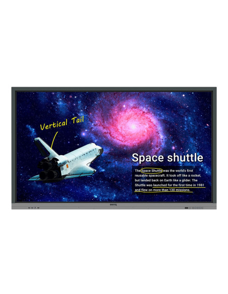 Display interactiv (tabla interactiva) BenQ RE6501 Education Interactive Display, 65" (165cm), UHD, operare 18 7, luminozitate 4