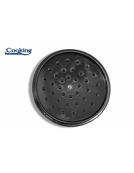 Cratita fonta emailata + capac 19 X 9 cm, 1.8 L, Marble