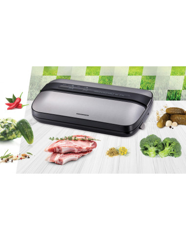 Aparat de vidat si sigilat Heinner, Negru cu gri,HAV-EDC120SS