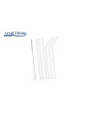 Set 6 paie din sticla + perie pentru curatare,HR-YMJ-JC011
