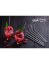 Set 6 paie din sticla + perie pentru curatare,HR-YMJ-JC011