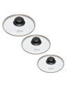SET 3 CAPACE STICLA,20/18/16 CM, VANORA,VN-SYN-CAPS