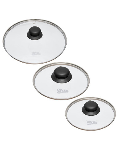 SET 3 CAPACE,STICLA,22/20/18 CM, VANORA,VN-SYN-CAPM