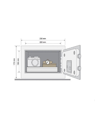 Seif Yale standard rezidential mini YSV/170, Se livreaza cu 2