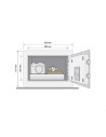 Seif Yale standard rezidential mini YSV/170, Se livreaza cu 2