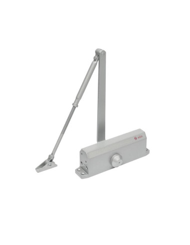 Amortizor hidraulic cu brat SA-5044AW-sv, argintiu, Pentru: usi