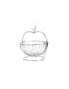Cos fructe metalic cu stand, Vanora, 30 x 29 cm,VN-AER-S002