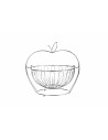 Cos fructe metalic cu stand, Vanora, 30 x 29 cm,VN-AER-S002