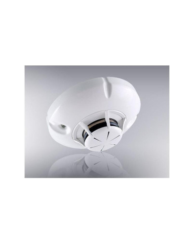 Wireless combined optical-smoke and rate of rise heat detector