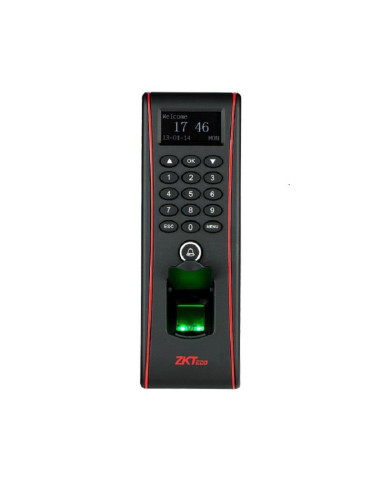 Controler de acces cu functie de pontaj, cu amprenta, cod PIN
