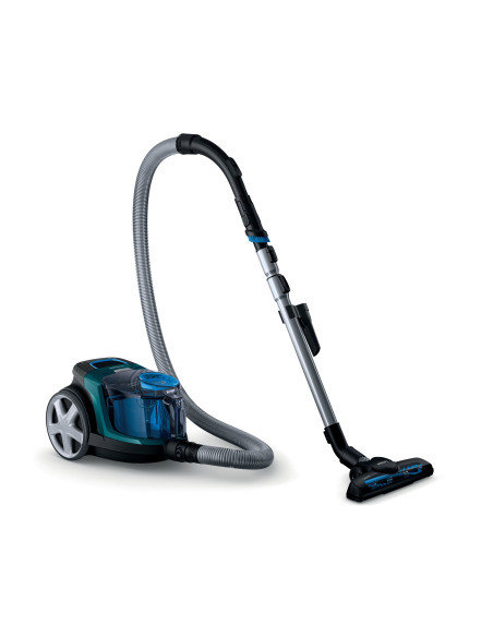 Aspirator fara sac Philips PowerPro Compact FC9334 09, 900 W, PowerCyclone 5, perii TriActive, TurboBrush, Parchet, filtru anti-