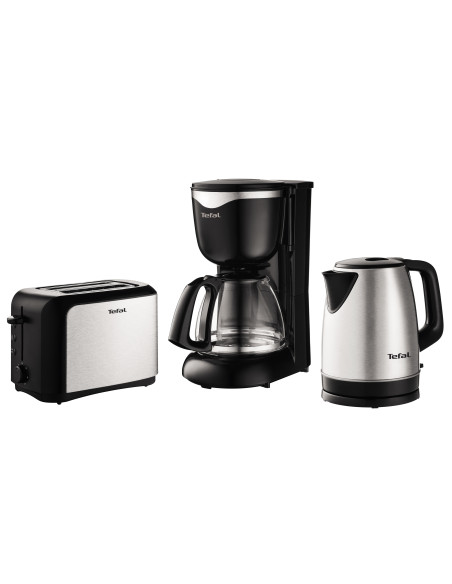 Cafetiera TEFAL Perfectta CM340811, 0.6l, 600W, 6 cesti, vas sticla, sistem antipicurare, functie de mentinere la cald,