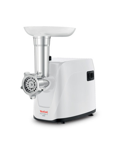 Masina de tocat Tefal HV1 NE113135, 1600W, 1.9kg min, accesoriu pentru rosii, 3 site metalice, conuri pentru razuit, functie rev