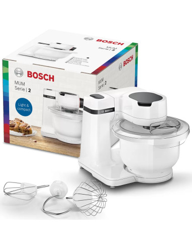 Robot de bucatarie Bosch MUMS2AW00, 700 W, 4 viteze, bol 3.8 l, Mixare planetara 3D,