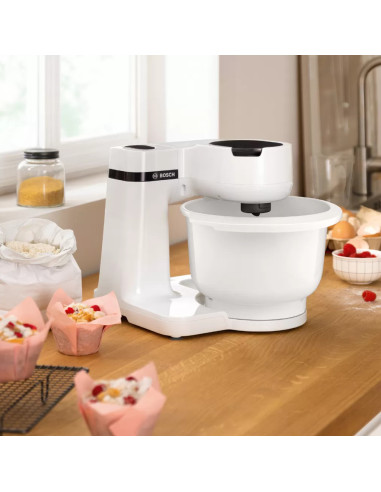 Robot de bucatarie Bosch MUMS2AW00, 700 W, 4 viteze, bol 3.8 l, Mixare planetara 3D,