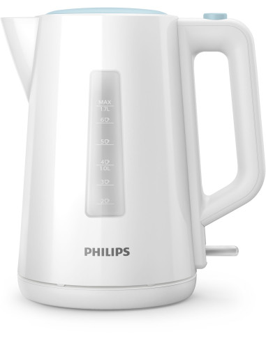 Fierbator Philips HD9318 70, 1.7 l, capac cu resort, plastic, indicator luminos,