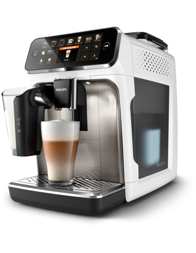 Espressor automat Philips EP5443 90, sistem de lapte LatteGo, 12 bauturi, display digital TFT si pictograme color, filtru AquaCl