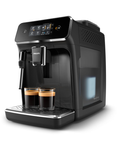 Espressor automat Philips EP2224 40, 2 Bauturi , Rasnita Ceramica, Sistem de Spumare a Laptelui, Ecran Tactil,