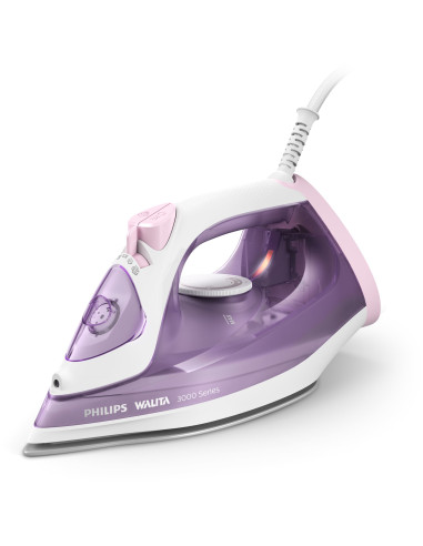 Fier de calcat Philips seria 3000 DST3010 30, 2000 W, Abur 30 g min, 0.3 L, Talpa ceramica, Mod economic,