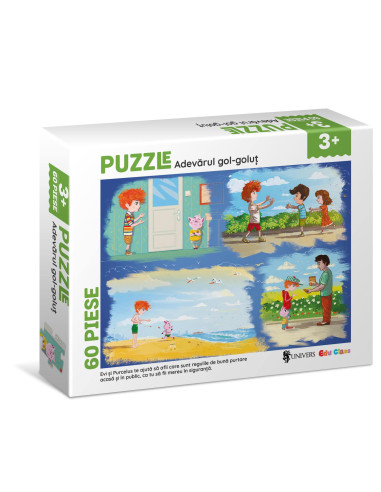 Puzzle - Adevarul gol-golut (60 piese),EDU004