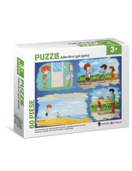 Puzzle - Adevarul gol-golut (60 piese),EDU004