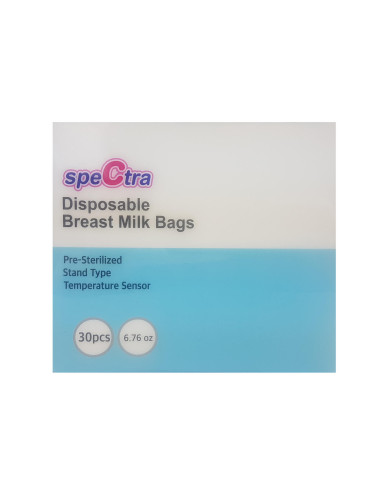 Pungi stocare lapte matern cu fermoar (30 buc.),ROAC010