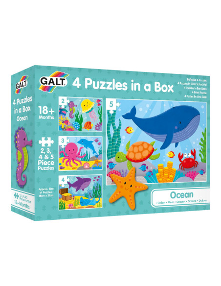 Set 4 puzzle-uri - Oceanul vesel (2,3,4,5 piese),1005452