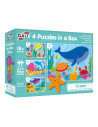 Set 4 puzzle-uri - Oceanul vesel (2,3,4,5 piese),1005452