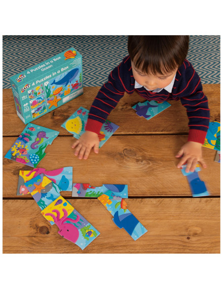Set 4 puzzle-uri - Oceanul vesel (2,3,4,5 piese),1005452