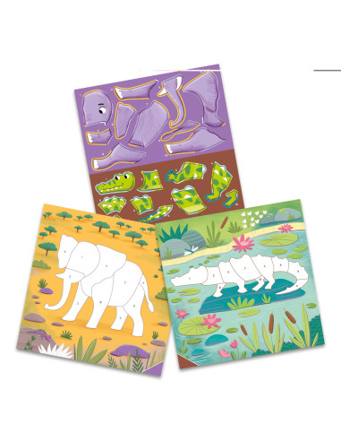 Cartea mea cu stickere - Animalute salbatice,1005530