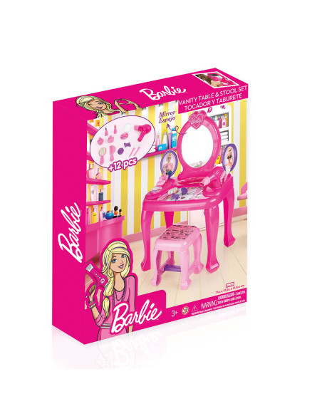Masuta de toaleta cu scaun - Barbie,B1609
