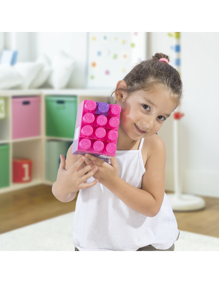 Cuburi mari de construit in cutie - Unicorn (100 piese),D2556